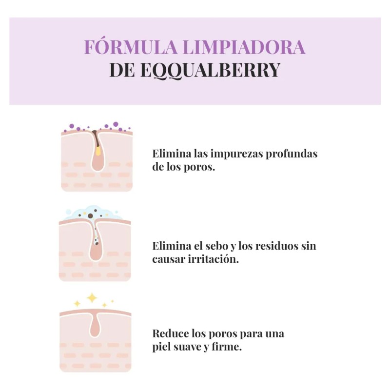 Eqqualberry Purple Rice Pore Purifying Limpiador Facial