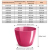 PECZEKO Flower Pot Shiny Plastic Planter Decorative Pot for Large