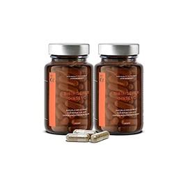 CLAV 2x Sibirischer Ginseng - 900mg Taigawurzel Pulver pro Tagesdosis - Eleuthero Eleutherococcus - Adaptogen - Ersch?pfung, Mdigkeit, Konzentration - 120 Ginseng Kapseln Vegan