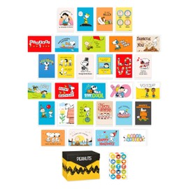American Greetings 30-Count All Occasions Peanuts Card Pack with Keepsake Box and Envelopes
