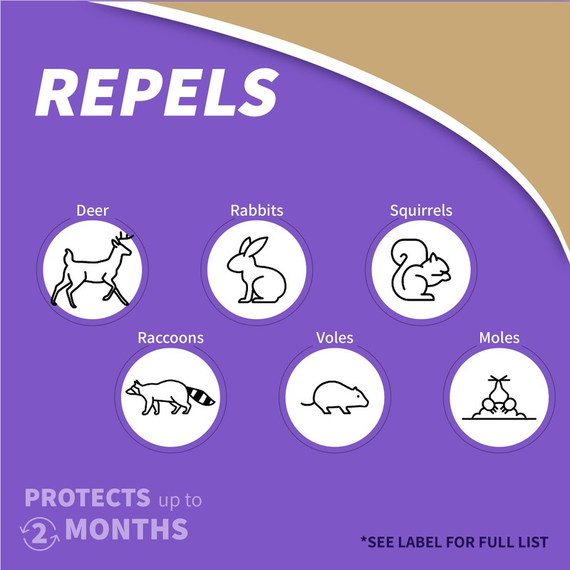 Bonide Repels-All Animal Repellent, 32 oz Concentrate, Long Lasting Outdoor
