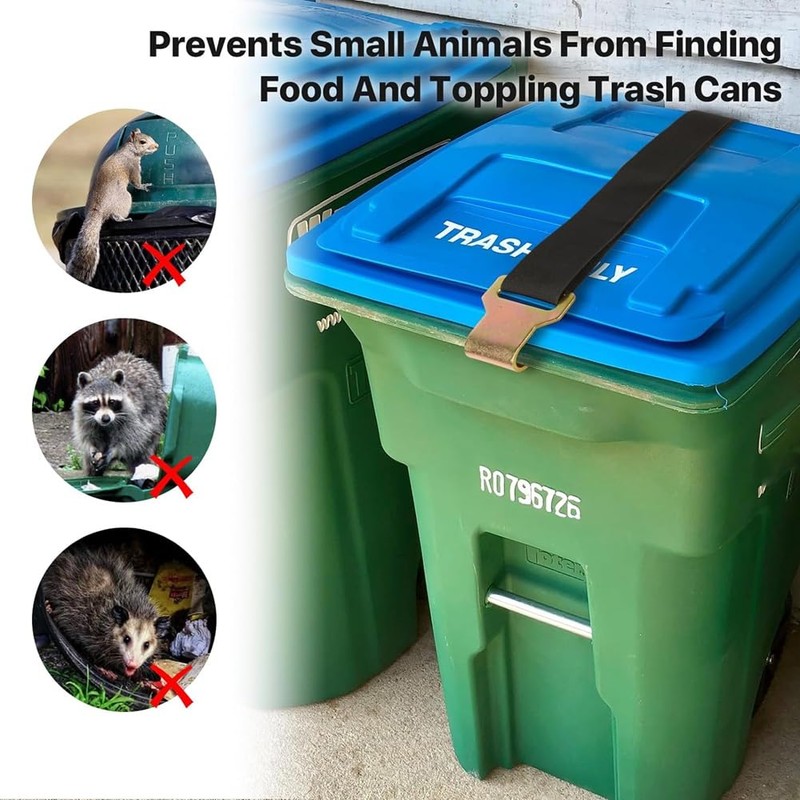 Trash Can Lock,Garbage Can Lock for Animal Fits 30-50 Gallon