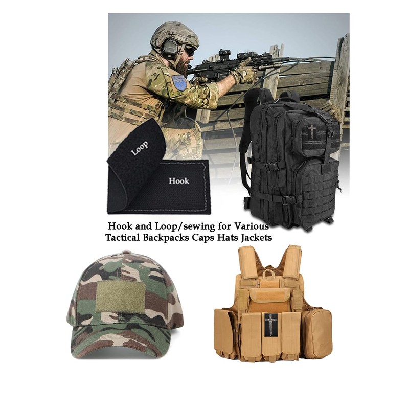 2PCS AliPlus Jesus Christ Patch Embroidered Patches Tactical Morale Patch