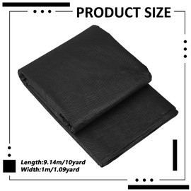 BENECREAT 10 Yard x 40 Inch Black Iron-On Fusible Interfacing, Medium Weight Nonwoven Fabric for Sewing Quilting Home Decor DIY Crafts Supplies