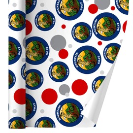 GRAPHICS & MORE Mountain Goat Biking Funny Humor Gift Wrap Wrapping Paper Roll