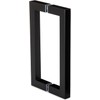 Door Handle 8" Stainless Steel 304 Matte Black Handle Push