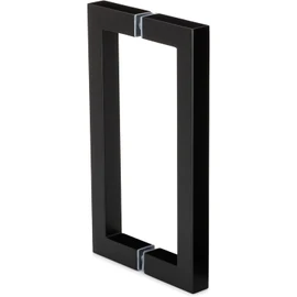 Door Handle 8" Stainless Steel 304 Matte Black Handle Push and Pull Glass Door Handle for Shower Room, Sliding Door, Wood Door, Aluminium Doors