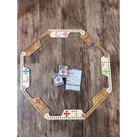 WoodenEssence CO 2-8 Player Pegs and Jokers or Marbles NEW Hand Made in USA Family game Wood