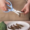 Meat Scissors,Kitchen Scissors For Food All Purpose,Kitchen Shears Heavy Duty(Blue