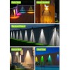 Solar Fence Lights Outdoor Waterproof High Brightness LED Spot Lens