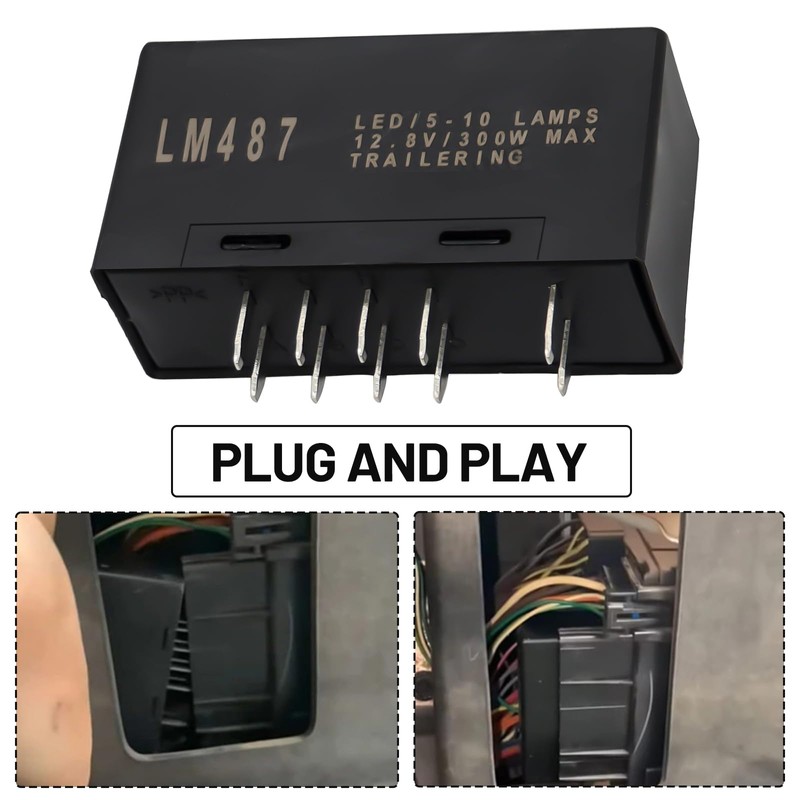 BOMLING Hazard Warning and Turn Signal Flasher Relay Switch Compatible