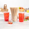 Restaurantware-Basic Nature 7.8 Inch Bendable Paper Straws, 100 Count Sustainable