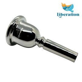 Tuba Mouthpiece Liberation Mr. P 4.8 Signature Tuba Mouthpiece - Small, Silver