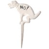 Esschert Fallen Fruits HB14 Dog Sign - White, 12.25" H