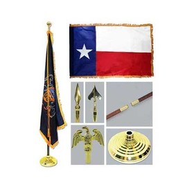 Super Tough Texas 3ft x 5ft Flag Flagpole Base and Tassel