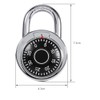 Combination Padlock, Digital Password Circular Alternative Padlock Circular Dial Number