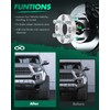 SCITOO 2Pcs Wheel Adapters 1 inch 4x4.5 to 4x100 Bore