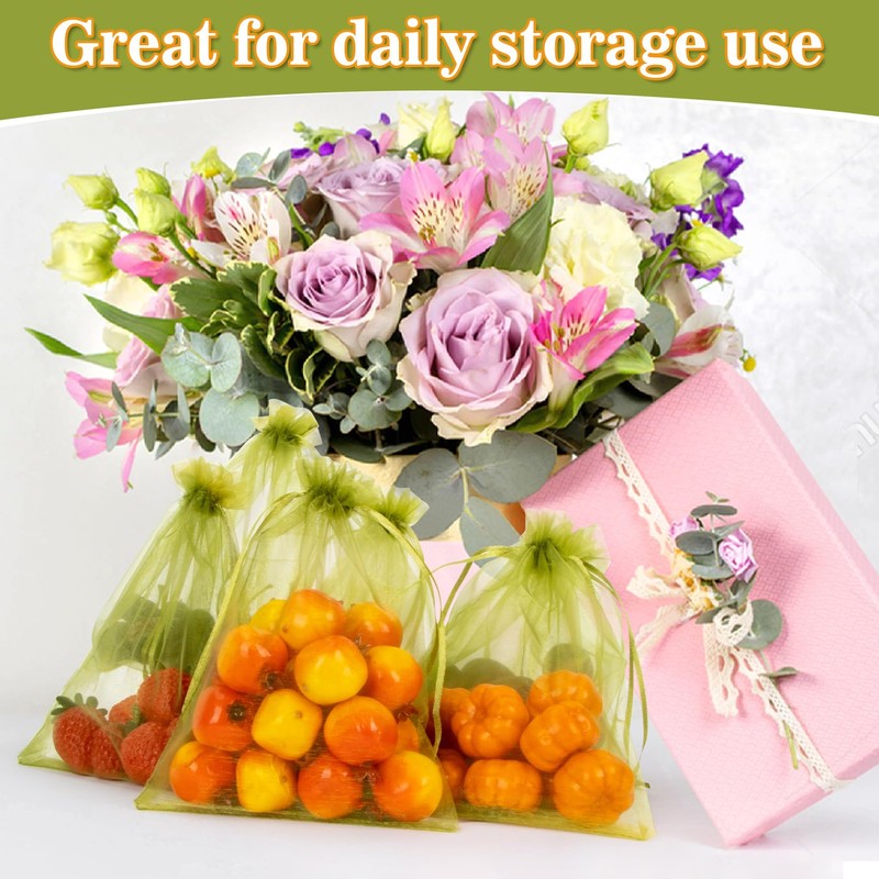 Sukh 100PCS Fruit Protection Bags - 6"x8" Fruit Cover for