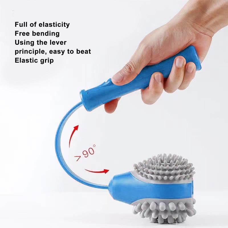 Massage Hammer 2 Soft Heads Retractable Flexible Handle Large Area