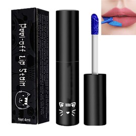 Peel Off & Reveal Lip Stain, Peel Off Lip Stain Lip Tint Lip Gloss, Peel Off Lip Tint Lipstick, Non-Stick Cup Durable Waterproof Colourful Shimmer Lip Gloss