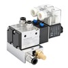 BAOMAIN 24V DC 3/2 Pneumatic Solenoid Valve 2 Station 3V210-08