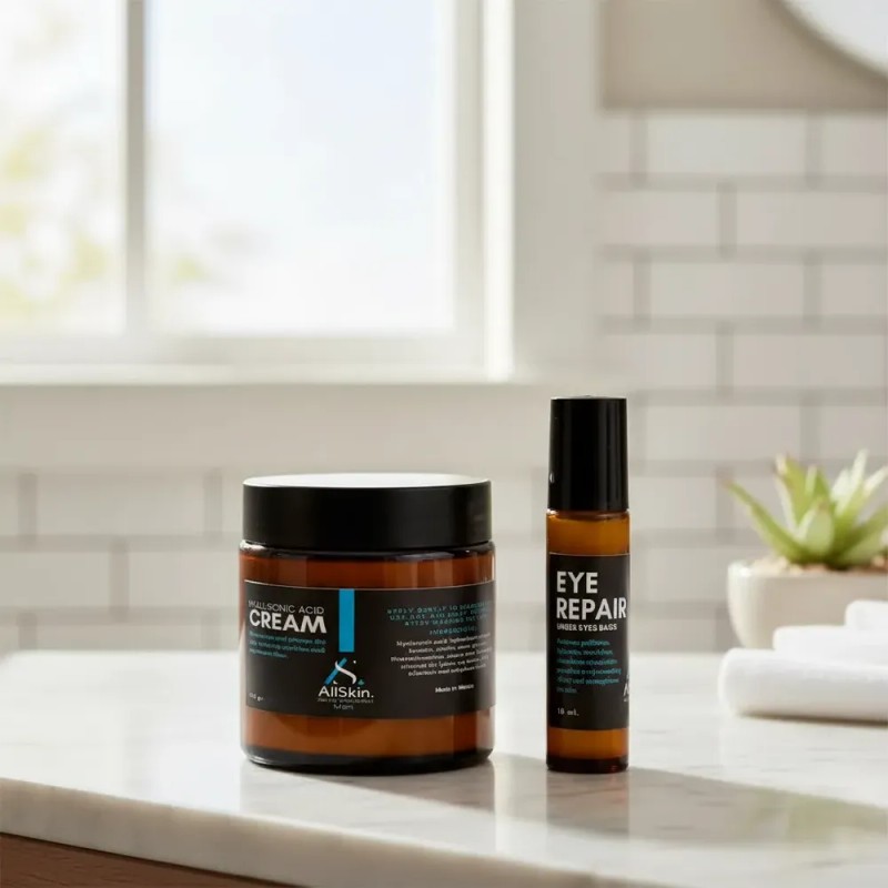 Kit Antiedad Crema Facial Y Roll On Para Contorno De