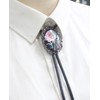 PEARLY JUN Bolo Tie for Women Men Flower Rose Western