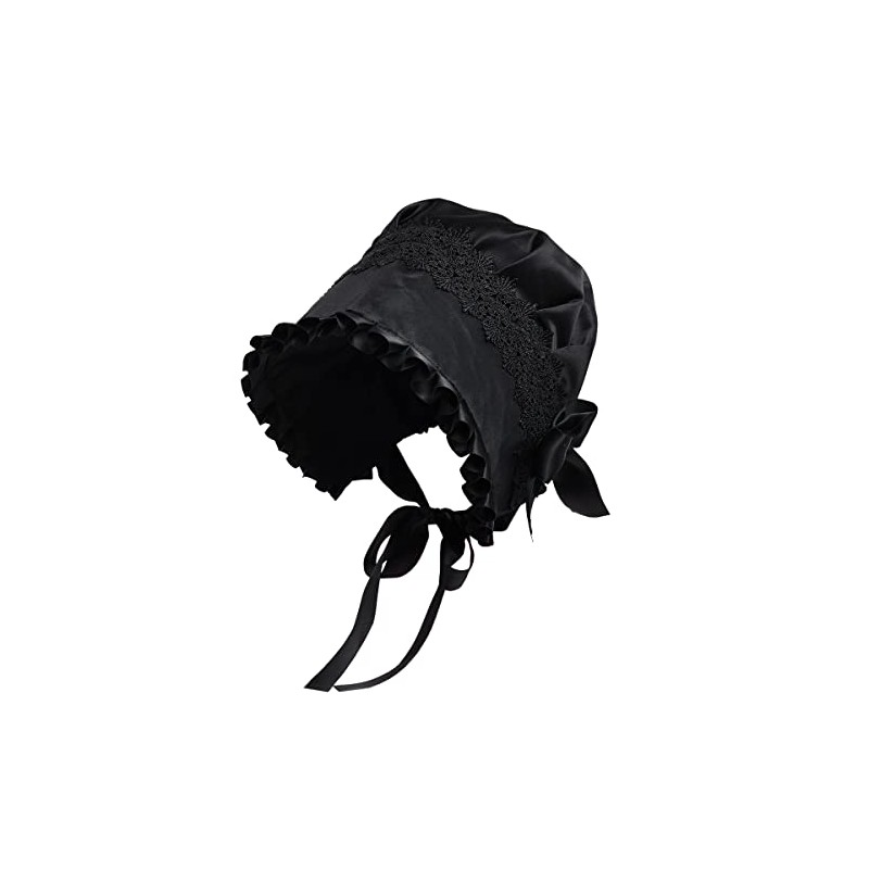 Women's Mob Cap Victorian Housemaid Bonnet Pilgrim Hat Colonial Costume