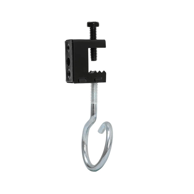 Upgrade Baudelun 1/4"-20 Beam Clamps, Black Steel Bolt-on Beam Clamp