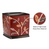 Popular Bath Aubury Tissue Box, Burgundy