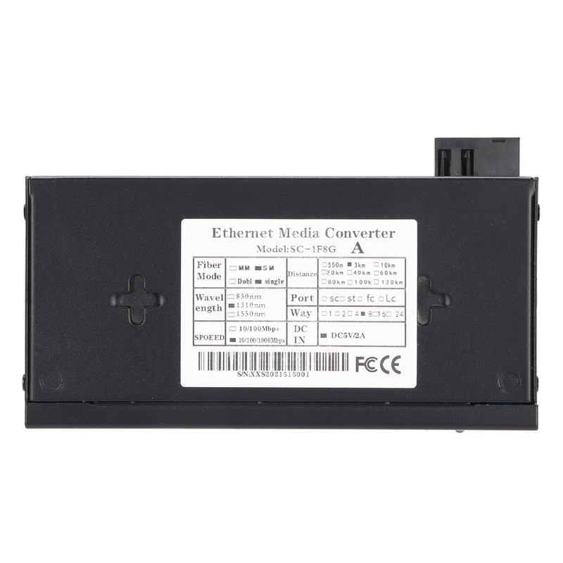 Ethernet Media Converter Dual Interface RJ45 10 / 100 /