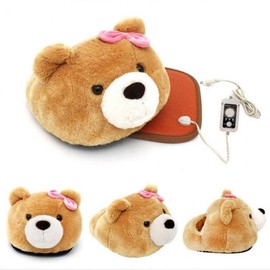 EA Domestic Ribbon Bear Foot Warmer A B Type Selection Foot Cushion Energy Saving Foot Warmer Dry Foot Bath Foot warmer 2. Ribbon bear type B