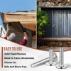 Blulu 100 Pcs 1/4"-20 Hurricane Shutter Bolts, Sidewalk Screws Bolts,