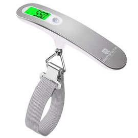 Portable Digital Travel Scale with Hook for Luggage Suitcase Baggage Weighing, with Overweight Warning Function, Weight Max up to 110 Lbs & LCD Display Screen Design