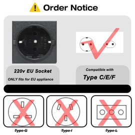 Yinleader 110v to 220v European Voltage Converter Transformer 500W Step Up Converter 110/120 Volt to 220/230/240 Volt or Step Down 220 to 110 w/US Power Cord,Circuit Breaker Protection