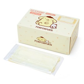 Sanrio 814857 Non-Woven Adult Masks Box Pom Pom Pudding, Pleated Type, Individually Wrapped