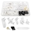 VooGenzek 72 PCS Frame Hook, Picture Hanging Hook, White Non-Trace