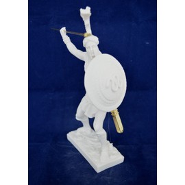 Estia Creations Leonidas statue Spartan Hero ancient Greek alabaster sculpture