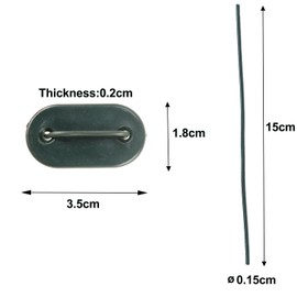 zweipappel Privacy Screen Attachment Set, Cable Ties and Mounting Plates, PVC Mounting Kit for Privacy Screens, Garden Fences, Privacy Screen, Patio, Garden, Balcony (Green)