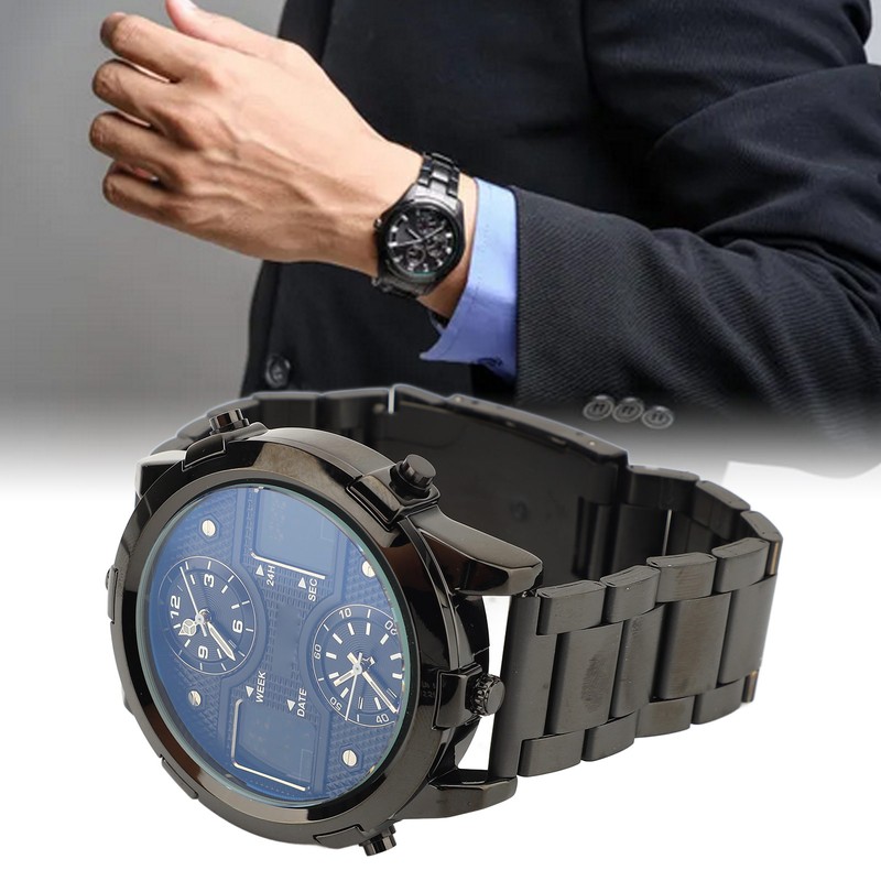Men Wrist Watch with Alarm Clock Fashionable 30m Waterproof Backlight