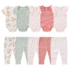 Kiddiezoom Newborn Baby Layette Set 10-Piece with Bodysuits and Pants
