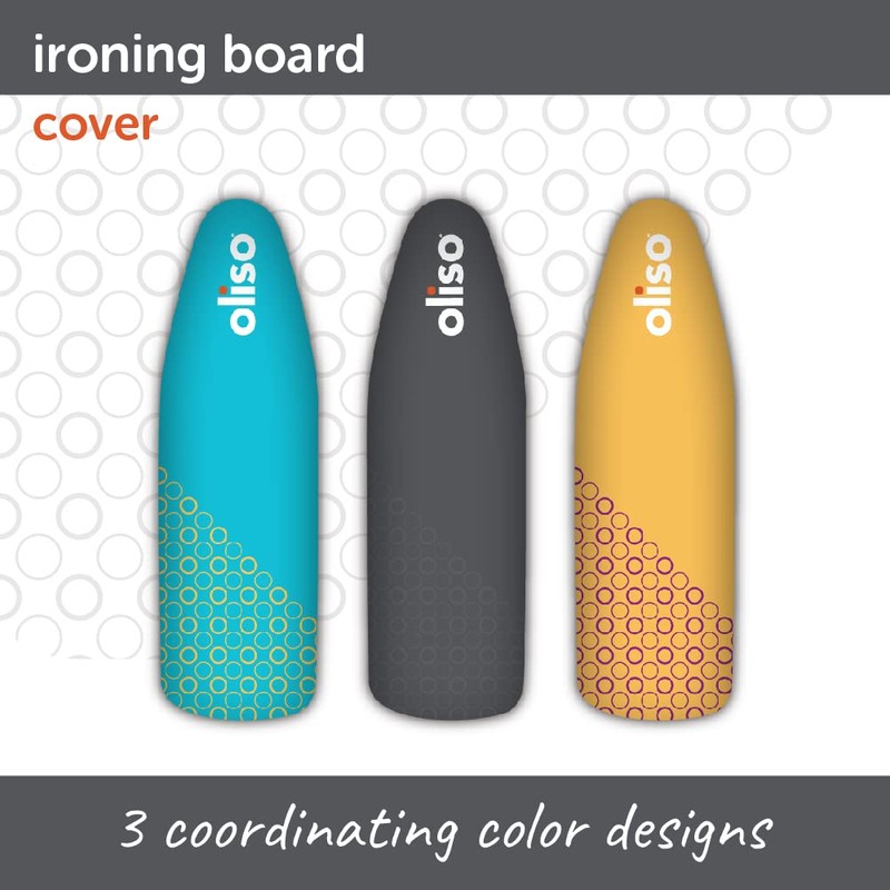 oliso Ironing Board Cover – 100% Cotton with Professional Felt