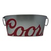 Coors Light Collegiate Oval 7.5 qt Metal Ice/Beer Bucket