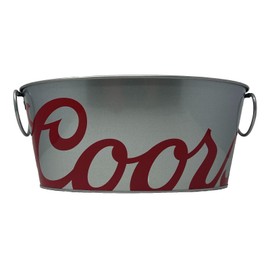 Coors Light Collegiate Oval 7.5 qt Metal Ice/Beer Bucket