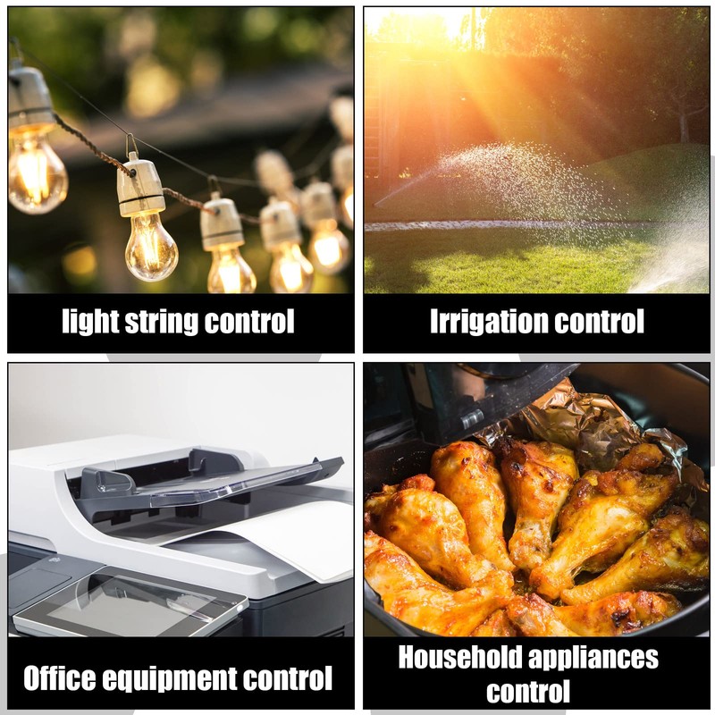 Weewooday 3 Prong Outdoor Extension Cord with Waterproof Switch 1875W
