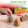 (3 oz) Small Square Glass Jars with Airtight Round Lids,
