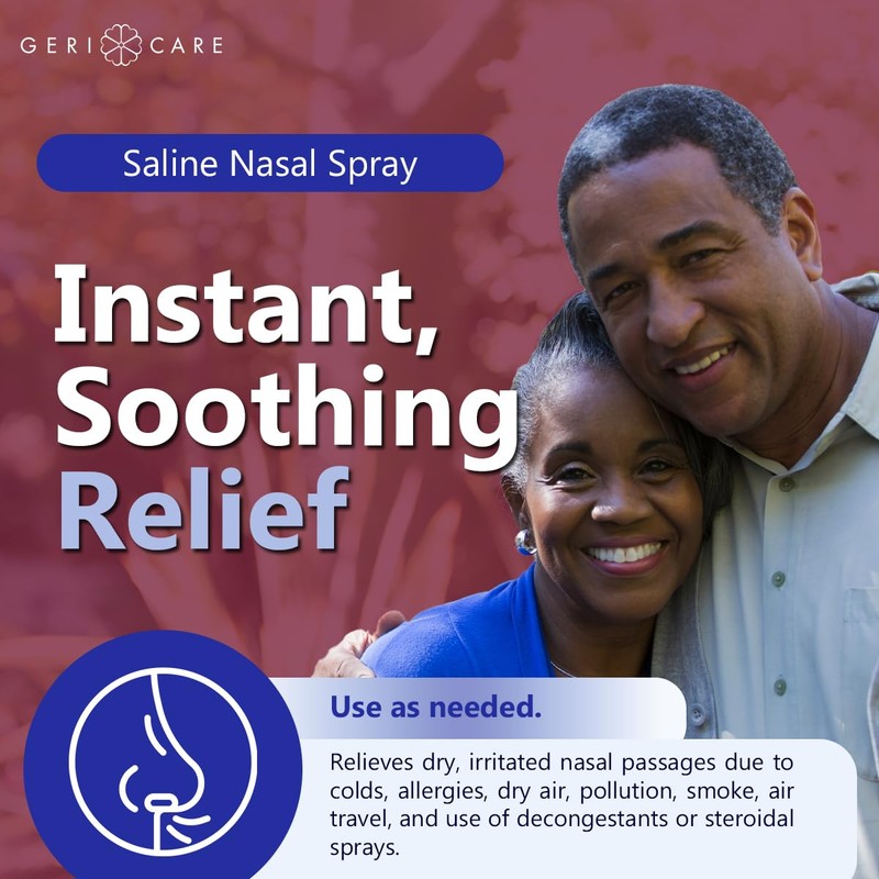 GeriCare Saline Nasal Spray Moisturizer 1.5Fl Oz Sodium Chloride 0.65%