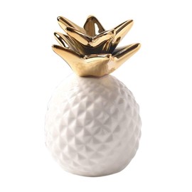 TK.Felly Pineapple Money Box Money Luck Gift Figurine Interior Feng Shui Present White