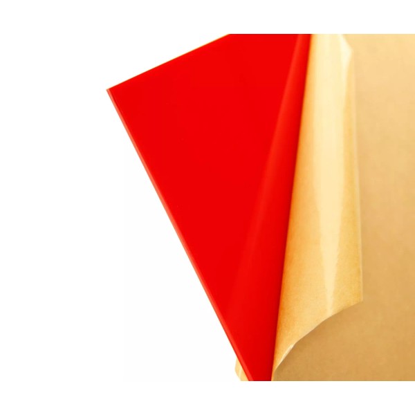 PlasticsAcrylic Red Translucent Acrylic Plexiglass sheet 1/8" x 5.5" x