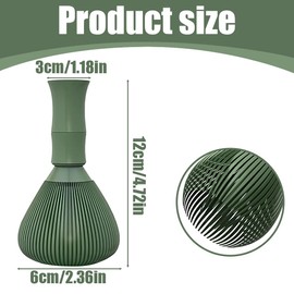 Tomedeks Green Plastic Reusable Matcha Whisks Matcha Whisk Green Tea Whisk For Tea Ceremony Tea Drinking